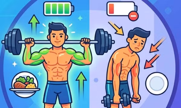 Thiếu hụt calo có thể làm suy giảm sức mạnh cơ bắp
