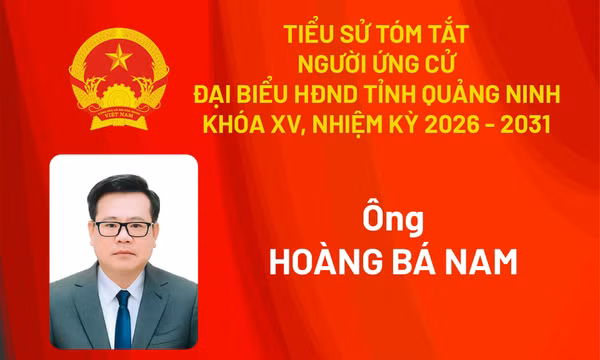 Tiểu sử ứng cử viên đại biểu HĐND tỉnh khóa XV Hoàng Bá Nam