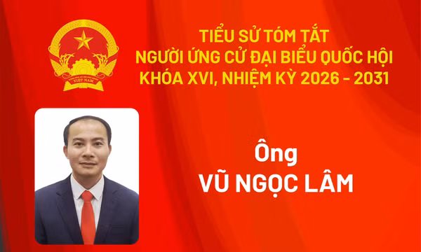  Tiểu sử ứng cử viên đại biểu Quốc hội khóa XVI Vũ Ngọc Lâm