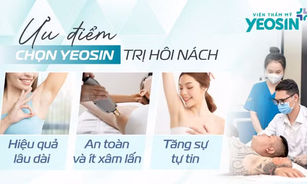Yeosin trị hôi nách hiệu quả - Giải pháp thẩm mỹ an toàn, lấy lại tự tin