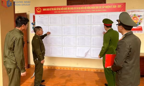 Giữ vững an ninh trật tự, bảo đảm ngày bầu cử an toàn