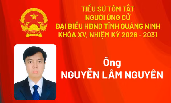 Tiểu sử ứng cử viên đại biểu HĐND tỉnh khóa XV Nguyễn Lâm Nguyên