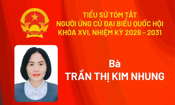 Tiểu sử ứng cử viên đại biểu Quốc hội khóa XVI Trần Thị Kim Nhung