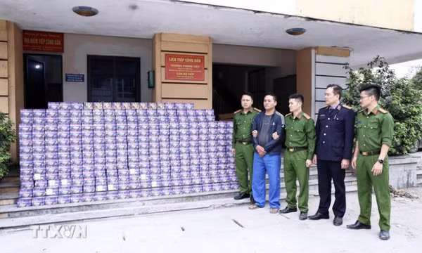 Hơn 700kg pháo hoa nổ 'ngụy trang' dưới 60 tấn sắn khô