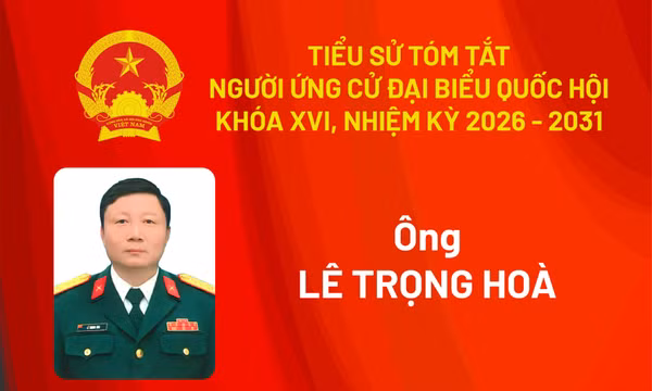 Tiểu sử ứng cử viên đại biểu Quốc hội khóa XVI Lê Trọng Hòa