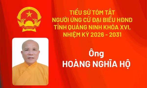 Tiểu sử ứng cử viên đại biểu HĐND tỉnh khóa XV Hoàng Nghĩa Hộ