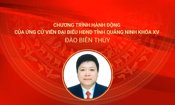 Chương trình hành động của ứng cử viên đại biểu HĐND tỉnh Quảng Ninh khóa XV Đào Biên Thùy