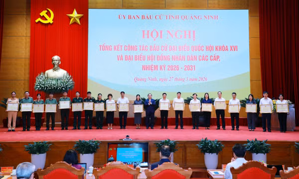 Tổng kết công tác bầu cử đại biểu Quốc hội khoá XVI và đại biểu HĐND các cấp, nhiệm kỳ 2026-2031