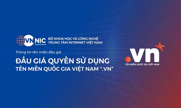 Đấu giá tên miền “.vn” lần đầu: Giá trúng cao nhất đạt 1,584 tỷ đồng