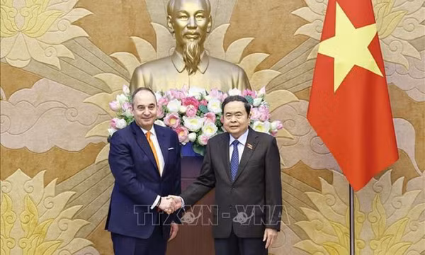 Chủ tịch Quốc hội Trần Thanh Mẫn tiếp Phó Chủ tịch thứ nhất Quốc hội Hy Lạp