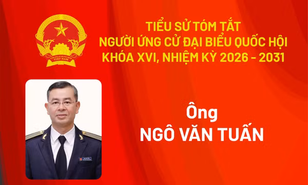 Tiểu sử ứng cử viên đại biểu Quốc hội khóa XVI Ngô Văn Tuấn