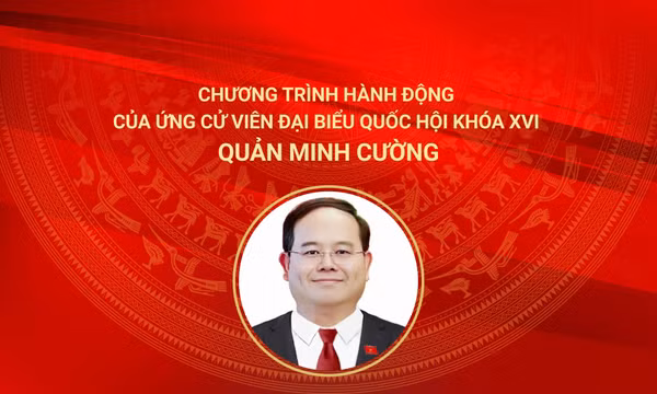 Chương trình hành động của ứng cử viên đại biểu Quốc hội khóa XVI Quản Minh Cường