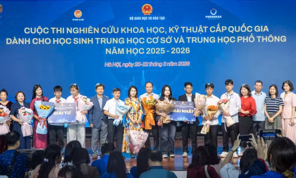 Quảng Ninh giành 3 giải tại Cuộc thi nghiên cứu khoa học, kỹ thuật cấp quốc gia năm học 2025-2026
