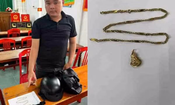 Cướp giật sợi dây chuyền vàng, nam thanh niên bị bắt chỉ sau 7 giờ
