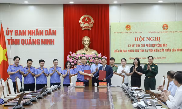 Ký kết quy chế phối hợp giữa UBND tỉnh và Viện kiểm sát nhân dân tỉnh
