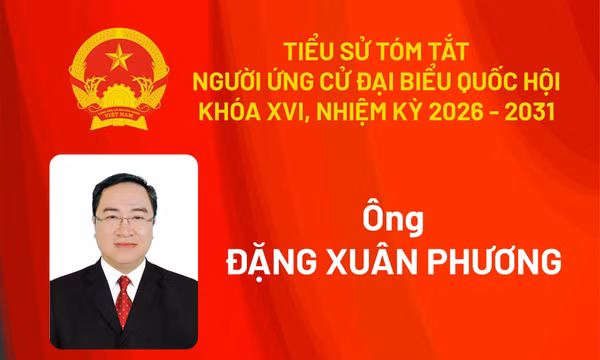Tiểu sử ứng cử viên đại biểu Quốc hội khóa XVI Đặng Xuân Phương