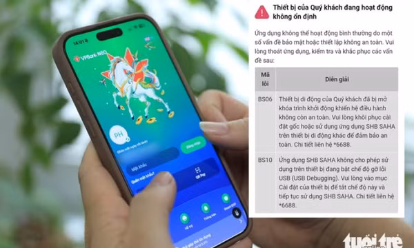 Nhiều người bị khóa Mobile Banking vì xài điện thoại trôi nổi