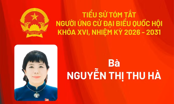 Tiểu sử ứng cử viên đại biểu Quốc hội khóa XVI Nguyễn Thị Thu Hà