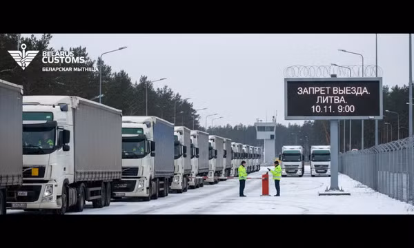 Căng thẳng tiếp diễn, Belarus cấm xe tải Litva xuất cảnh về nước