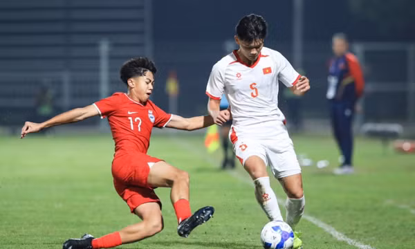 U17 Việt Nam thắng đậm U17 Singapore ở vòng loại U17 châu Á