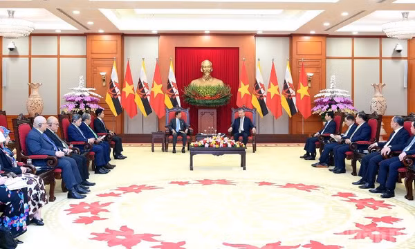 Tổng Bí thư Tô Lâm tiếp Quốc vương Brunei Darussalam Haji Hassanal Bolkiah