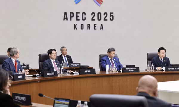 Chủ tịch nước Lương Cường dự phiên họp thứ 2 hội nghị các nhà lãnh đạo APEC