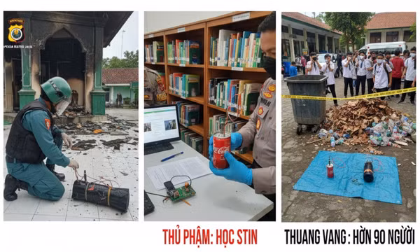Indonesia: Phát hiện 7 quả bom tự chế tại trường trung học Jakarta