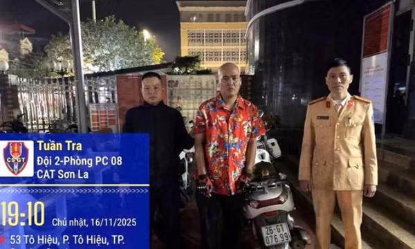 Đối tượng che biển số xe, lạng lách trên Quốc lộ 6 bị công an triệu tập