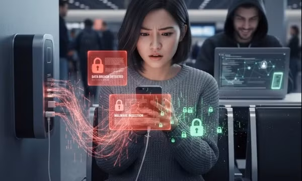Sạc điện thoại nơi công cộng, coi chừng mất dữ liệu trong nháy mắt