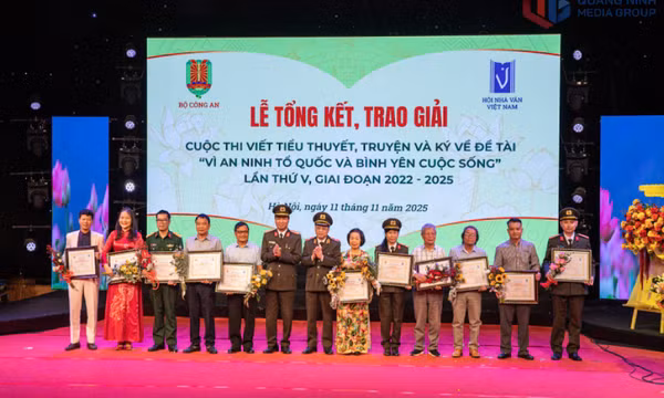 Quảng Ninh có một nhà văn được trao giải C Cuộc thi tiểu thuyết, truyện và ký của Bộ Công an