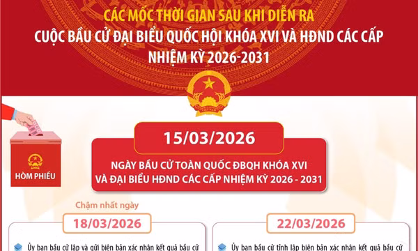 Mốc thời gian trước và sau khi diễn ra cuộc bầu cử đại biểu Quốc hội khóa XVI