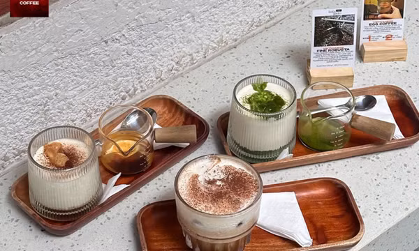 Hương vị khó quên từ tách cà phê trứng Tonkin Specialty Coffee