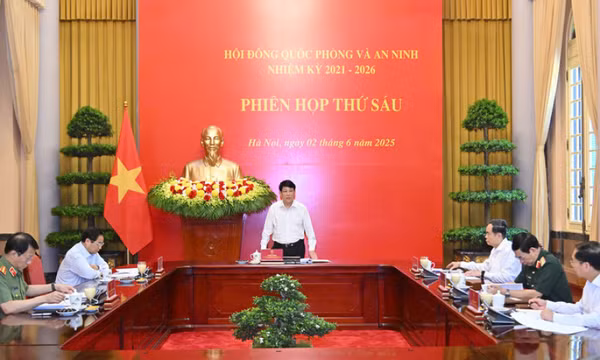 Chủ tịch nước Lương Cường chủ trì phiên họp thứ sáu Hội đồng Quốc phòng và An ninh