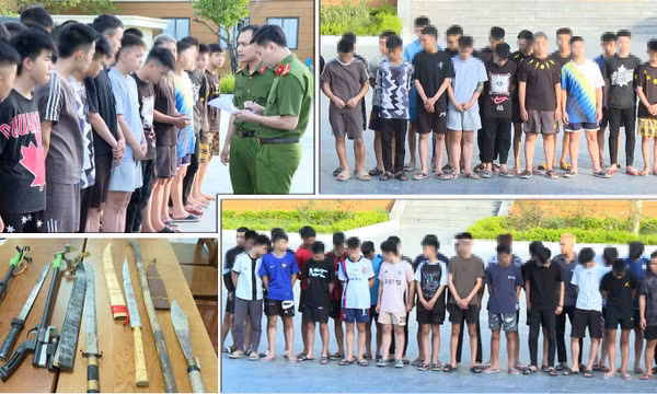 Tạm giữ hình sự 38 đối tượng lập nhóm "cà khịa" người đi đường