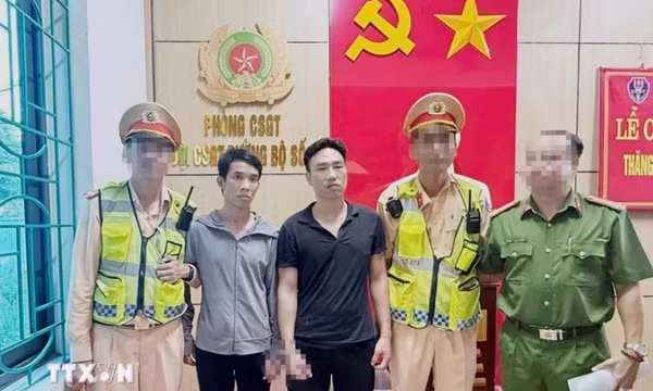 Hai phạm nhân trốn khỏi Trại giam Thanh Xuân bị bắt khi đang trên đường vào Nam