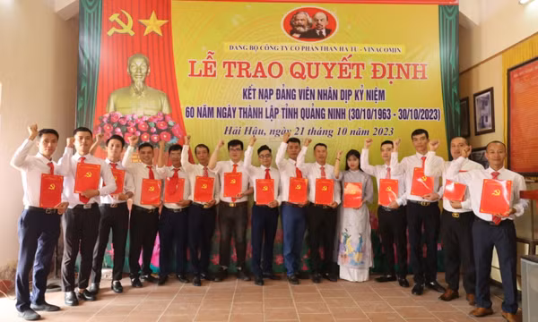 Đảng bộ Công ty Than Hà Tu: Xây dựng tổ chức Đảng vững mạnh, phát triển đảng viên chất lượng