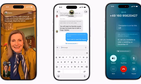 Apple cho dịch trực tiếp khi nhắn tin, gọi điện nhưng chưa hỗ trợ tiếng Việt