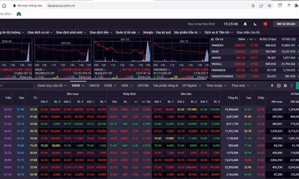 Nhà đầu tư bán tháo cổ phiếu, VN-Index mất gần 28 điểm