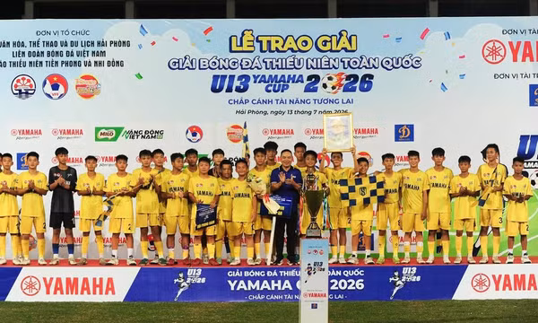 Sông Lam Nghệ An vô địch Giải bóng đá thiếu niên (U13) toàn quốc 2026