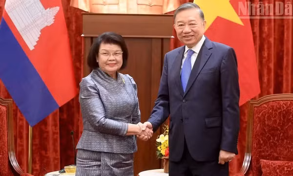 Tổng Bí thư, Chủ tịch nước Tô Lâm tiếp Chủ tịch Quốc hội Campuchia Khuon Sudary