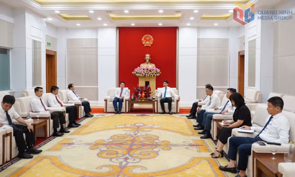 Lãnh đạo tỉnh Quảng Ninh tiếp đoàn công tác Học viện Chính trị - Hành chính quốc gia Lào