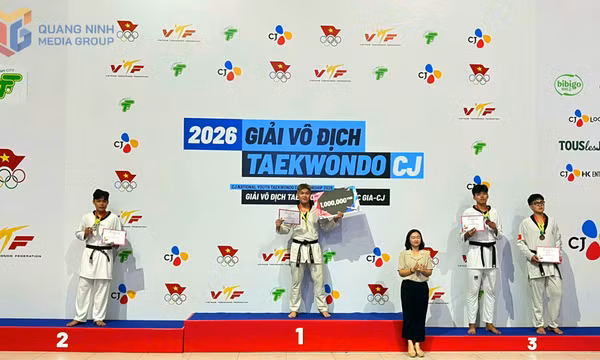  Quảng Ninh giành 2 HCV Giải vô địch Taekwondo trẻ quốc gia 