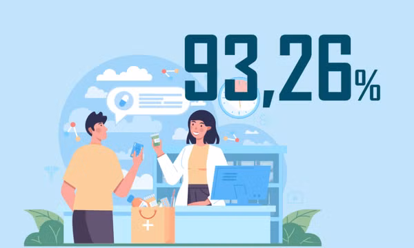 93,26% - là tỷ lệ thanh toán không dùng tiền mặt tại các cơ sở y tế trên địa bàn tỉnh