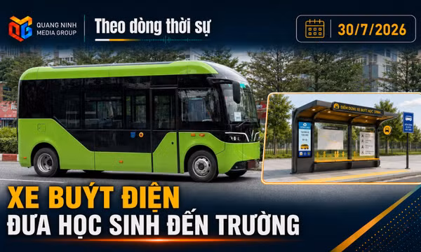 Theo dòng thời sự ngày 30/7/2026: Xe buýt điện đưa học sinh đến trường 