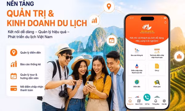 Nền tảng "Quản trị và Kinh doanh du lịch" vào danh sách nền tảng số dùng chung quốc gia