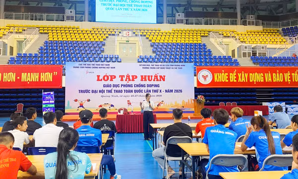 Tập huấn giáo dục phòng, chống doping trước ĐHTT toàn quốc 