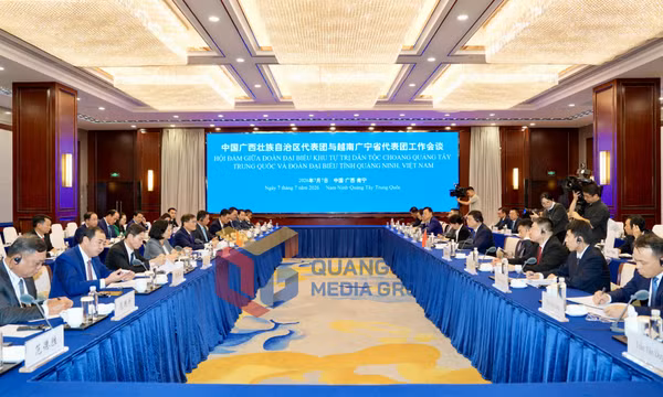 Chủ tịch UBND tỉnh Bùi Văn Khắng thăm và làm việc tại Khu tự trị dân tộc Choang Quảng Tây (Trung Quốc), tháng 7-2026