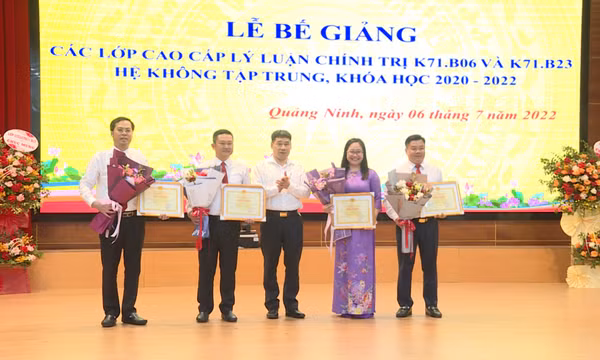 Bế giảng các lớp cao cấp lý luận chính trị hệ không tập trung, khóa 2020-2022