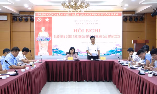 Giao ban công tác khoa giáo 6 tháng đầu năm 2022