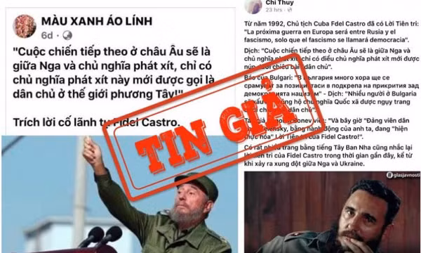 Thông tin giả về phát biểu của cố Chủ tịch Fidel Castro